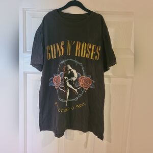 Guns N Roses Rock band Tee shirt Men’s Short Sleeve Size Small Black, Pre-owned